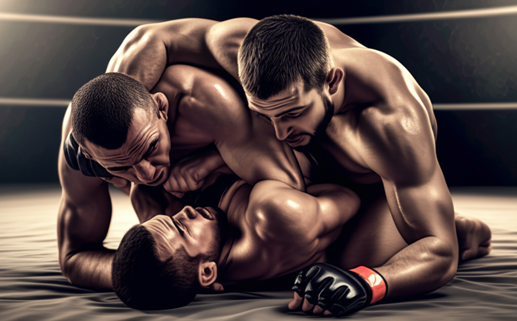 Submission hold in MMA fight